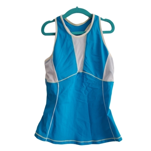 De Soto Triathlon Femme Blue Cycling Tank Top - Picture 7 of 7